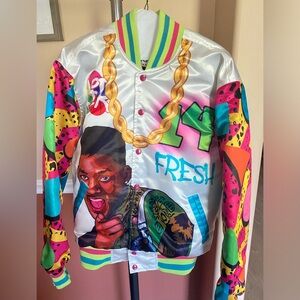 Headgear Classics Men's Fresh Prince Of Bel Air Graffiti Satin Jacket Men's M